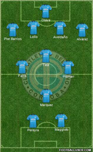 Belgrano de Córdoba Formation 2013