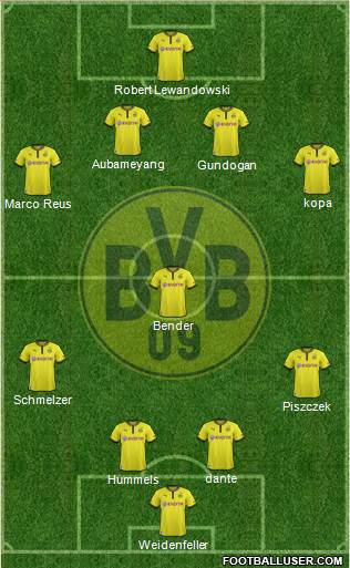 Borussia Dortmund Formation 2013