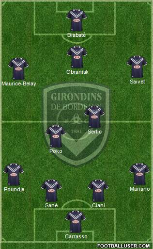 FC Girondins de Bordeaux Formation 2013