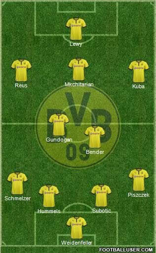 Borussia Dortmund Formation 2013