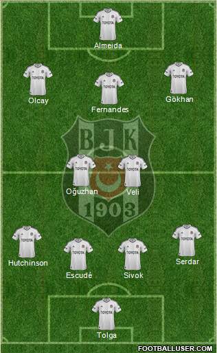 Besiktas JK Formation 2013