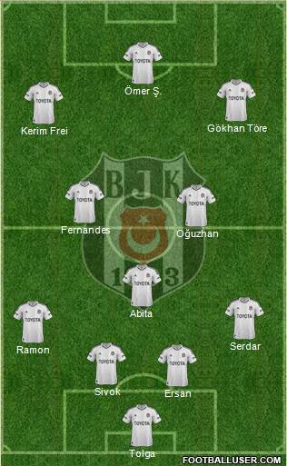 Besiktas JK Formation 2013