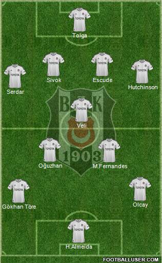 Besiktas JK Formation 2013