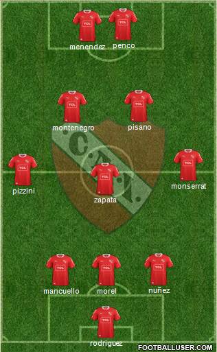 Independiente Formation 2013