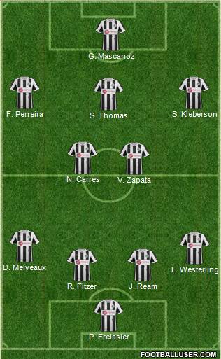 Newcastle United Formation 2013