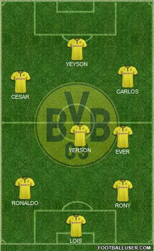 Borussia Dortmund Formation 2013