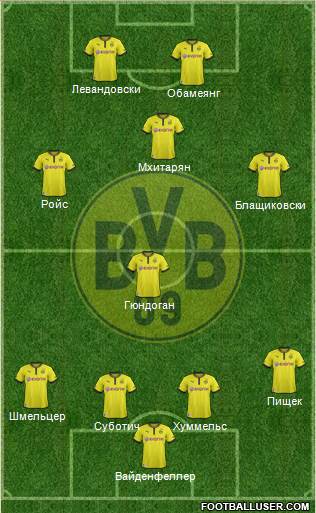 Borussia Dortmund Formation 2013
