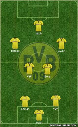 Borussia Dortmund Formation 2013
