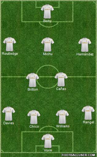 Swansea City Formation 2013