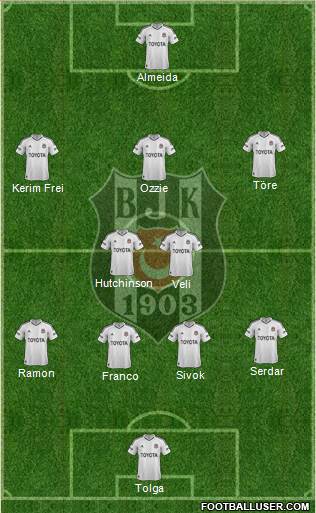 Besiktas JK Formation 2013