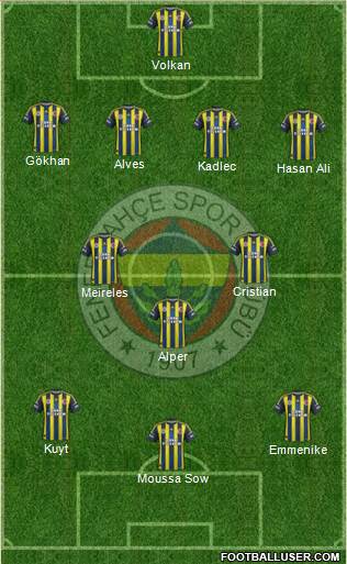 Fenerbahçe SK Formation 2013
