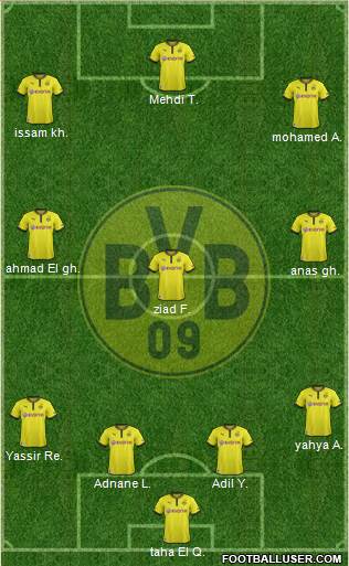 Borussia Dortmund Formation 2013
