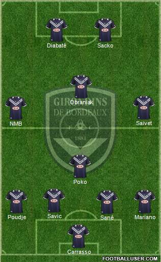 FC Girondins de Bordeaux Formation 2013