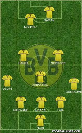 Borussia Dortmund Formation 2013
