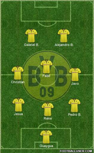 Borussia Dortmund Formation 2013