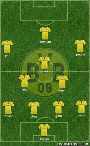 Borussia Dortmund Formation 2013