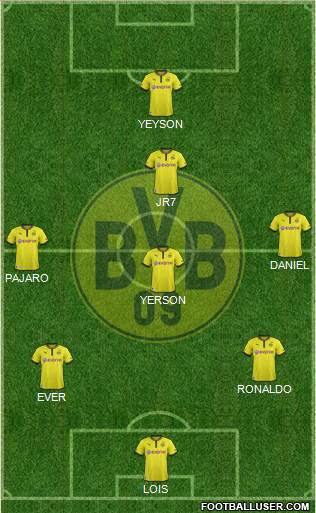 Borussia Dortmund Formation 2013