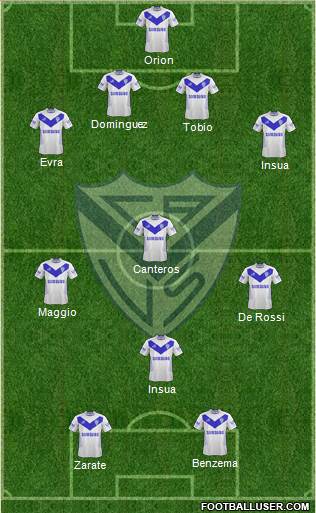 Vélez Sarsfield Formation 2013