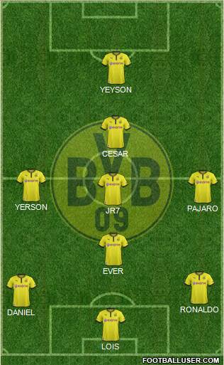 Borussia Dortmund Formation 2013