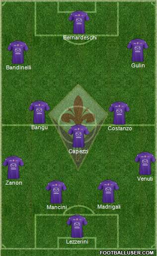 Fiorentina Formation 2013