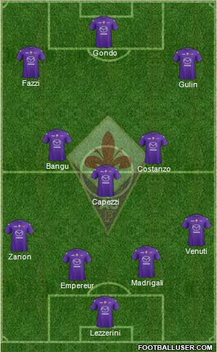 Fiorentina Formation 2013