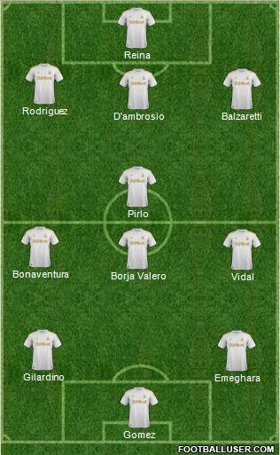 Swansea City Formation 2013