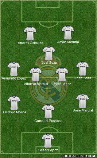 Real Madrid C.F. Formation 2013