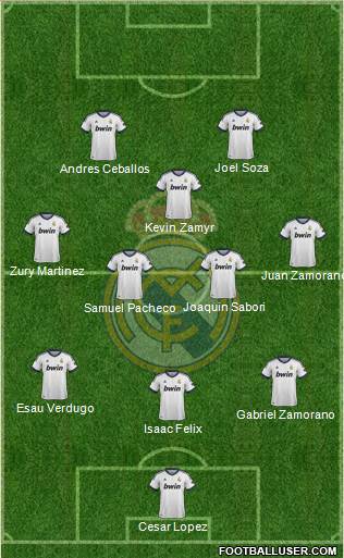 Real Madrid C.F. Formation 2013
