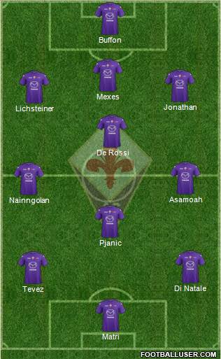 Fiorentina Formation 2013