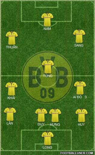 Borussia Dortmund Formation 2013