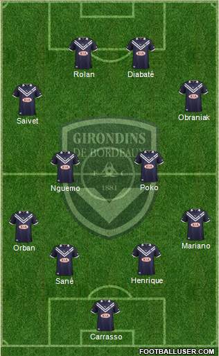 FC Girondins de Bordeaux Formation 2013