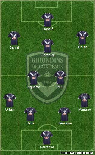 FC Girondins de Bordeaux Formation 2013