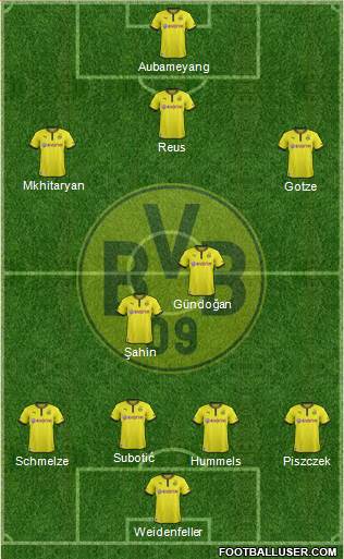 Borussia Dortmund Formation 2013