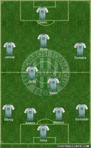 Ferencvárosi Torna Club Formation 2013