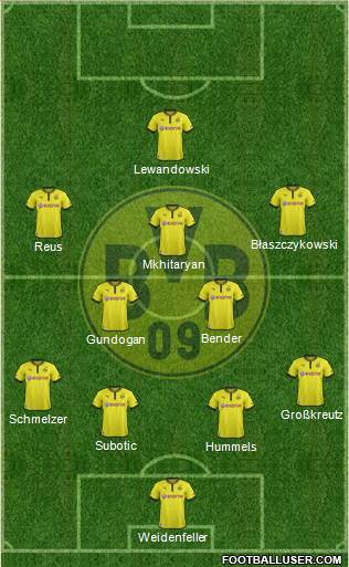 Borussia Dortmund Formation 2013