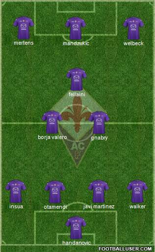 Fiorentina Formation 2013