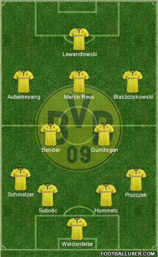 Borussia Dortmund Formation 2013