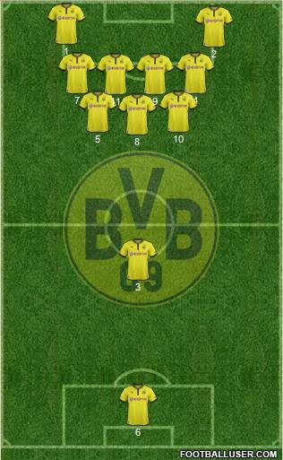 Borussia Dortmund Formation 2013