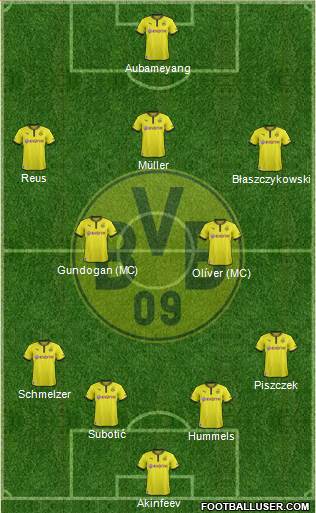 Borussia Dortmund Formation 2013