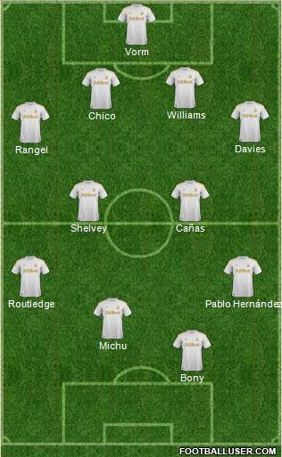 Swansea City Formation 2013