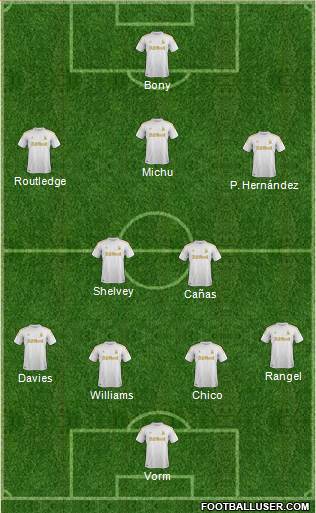Swansea City Formation 2013