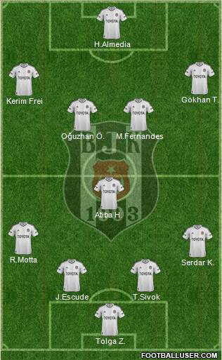 Besiktas JK Formation 2013