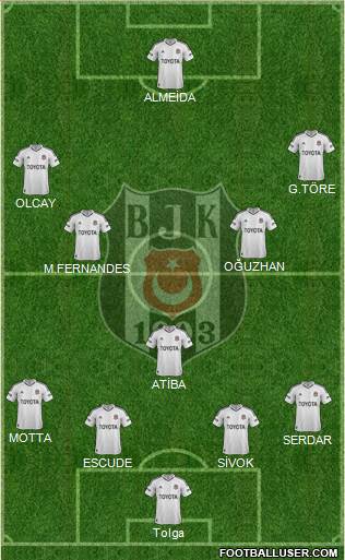 Besiktas JK Formation 2013