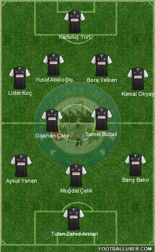 Nazilli Belediyespor Formation 2013