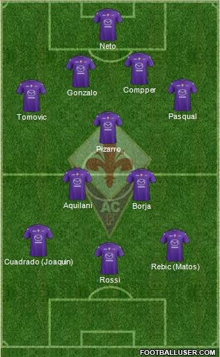Fiorentina Formation 2013