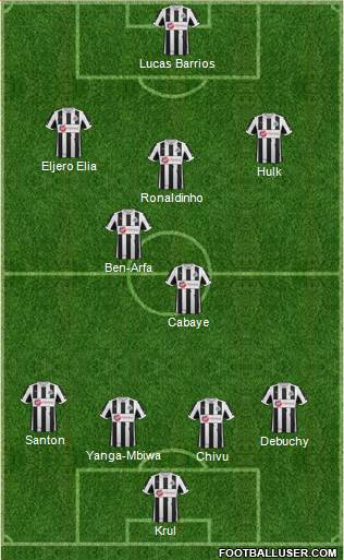 Newcastle United Formation 2013