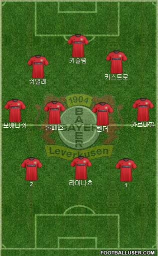 Bayer 04 Leverkusen Formation 2013