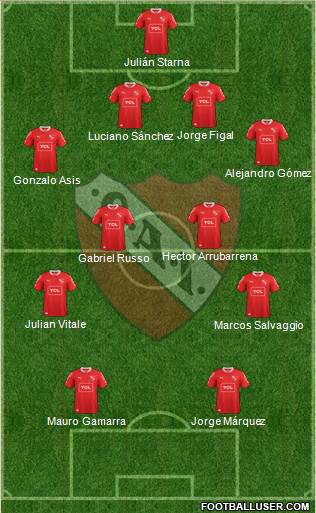 Independiente Formation 2013