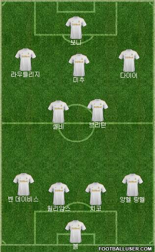 Swansea City Formation 2013