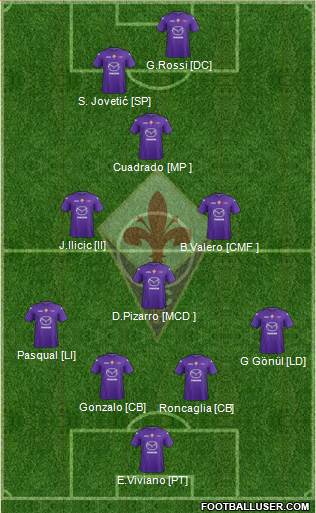 Fiorentina Formation 2013